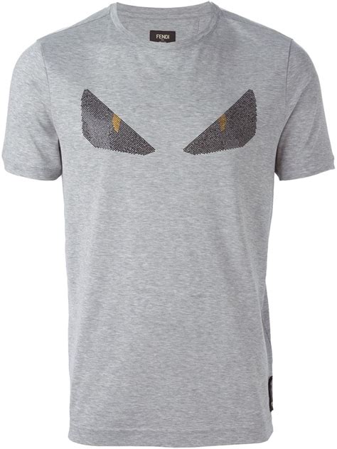 fendi t shirt grey|Fendi new collection t shirts.